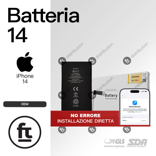 Apple batteria iphone oem - apple, 14
