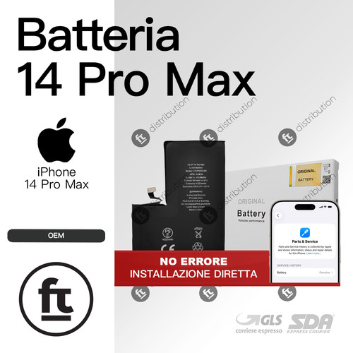 Apple batteria iphone pro - 14,